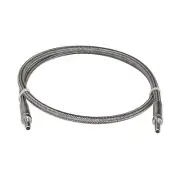 FITOK PTFE-Lined Stainless Steel Braided Hose 3/8" Tube Adapter 316 SS 60" Long