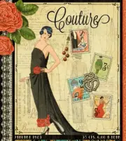 12 Sheets - Graphic 45 - Couture - Paper Set 12x12 Paper Collection