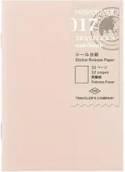 DESIGNPHIL Traveller's Notebook Refill, Sticker Card, Passport Size, 14470006, White