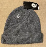 VOLCOM FULL STONE CHARCOAL BEANIE HAT *NWT*