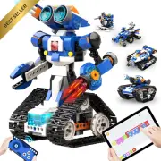 Programmable Smart Robot Kit RC Coding Toy Tank for Kids Ages 7-12 STEM Gift