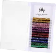 CANIGHT 6 Pairs Glitter False Eyelashes Makeup Eyelashes Cosplay Lashes Eyelashes with Glitter Eyelashes with Color Fake Eyelash Glitter Eyelashes Colored Eyelashes Lash Extension