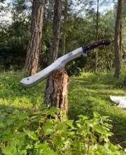 Custom Handmade Carbon Steel Blade Unique Blade Machete | Hunting | 21 inches