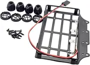 Spare Roof Rack for MN82 1/12 RC Crawler Vehicle Accessory, Round Lampshade