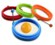 4PCS Round Shape Silicone Nonstick Frying Egg Mould Shape Ring Pancake Rings Mold For Kitchen Cooking Mould