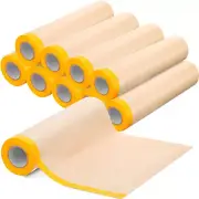 10 Rolls Paint Masking Paper Pre Taped Masking Paper Automotive Painters Paper A