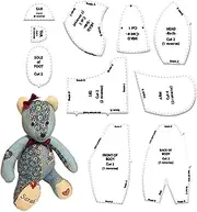 Memory Bear Pattern | Memory Bear Sewing Ruler Set - Instructions, 10 Pieces Acrylic Craft Supplies for Beginners, Parents, Masters, Friends, Advanced