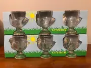 Luminarc France Glass Egg Cups, 2 Sets of 3, 6 Total