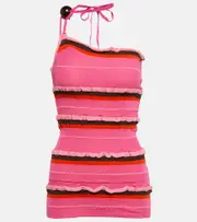[Jacquemus] Jacquemus La Maille Concha embellished top UK 14 pink