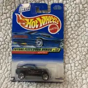 2000 Hot Wheels Future Fleet 2000 Series 3/4 Jeep Jeepster Black #003 5sp Sealed