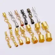 Leather Cord End Crimps - Lobster Clasps Bracelet Connectors DIY Jewelry Making