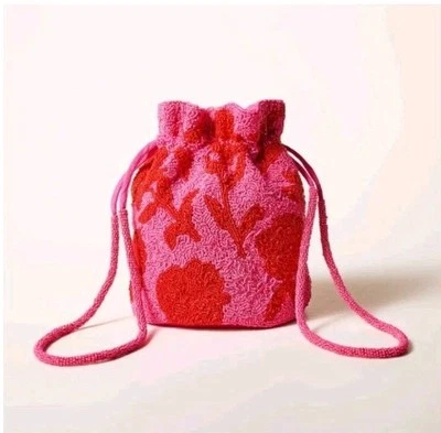 Kate Spade x Target Beaded Rose Print Bucket Bag