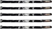 Apex RC Products 5 Pack 20mm x 400mm HD Rubberized Non-Slip Battery Straps 3032