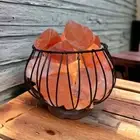 Himalayan Pumpkin Cage Basket Lamp - Includes 12v Cord and 12 Watt Globe