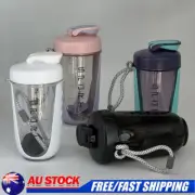 Portable Gym Shaker Bottle Training Protein Powder Drink Mixer Blender Leakproof