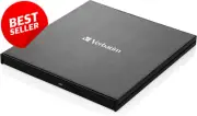 Verbatim 43888 Ultra HD 4K External Slimline Blu‑ray Writer