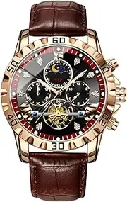 [Generic] Automatic Watch,Stylish Work Watches - Multifunctional Fashion Accessories, Waterproof Personal Timer for aily Wear