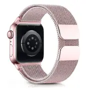 Magnetic Milanese WristBand for Apple Watch iWatch Series SE 42mm & 44mm Wrist Band (Rose Pink)