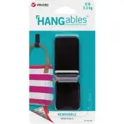 (12)-Velcro Brand Hangables 5 Lb. Capacity Black Removable Large Hook