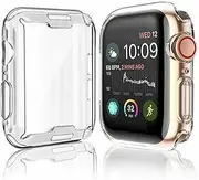 Ultra Slim Clear Soft Silicone Gel Case Cover For Apple Watch Full Cover iWatch Series 7 SE 6 5 4 3 2 Clear Case 38/42 42/44 41/45mm (45mm - For iWatch For iWatch7)