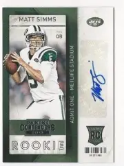 2013 Panini Contenders Matt Simms Auto Autograph SP
