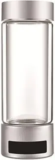 3-in-1 Hydrogen-Rich Water Bottle Portable Molecular Hydrogen Water Generator Hydrogen Water Ionizer Machine with SPE Technology 3 Minutes Make Hydrogen Concentration Up to 1300 PPB 400 Ml(Silver)