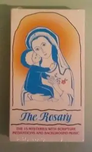 THE ROSARY 15 mysteries with scripture meditations and music VHS VIDEOTAPE NEW