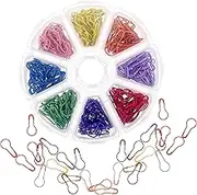 Gogogmee 320Pcs Gourd Shaped Safety Pins Tag Fixing Pins for Clothing Labels Reliable Metal Clips for Office and DIY Projects