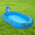 Children Inflatable Swimming Pool Thick PVC Fish Patterns Sprinkler Summer Pool
