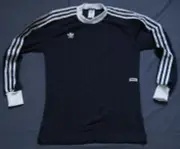 NEW Adidas Football Shirt Template Jersey 80s Vintage Climalite2000 Retro LS M