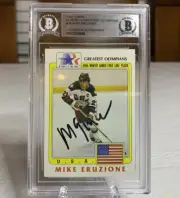 1983 Topps Mike Eruzione History’s Greatest Olympians Auto - BGS Auth - Legend