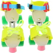 Wheel Quad Skates for Boys and Girls Roller Skate Shoes Adjustable Fit Secure Skating for Beginners