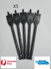 Premium Screw Tip Spade Bit Set - Fast and Clean Drilling - Woodworking x5