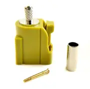 10pcs Fakra SMB Automotive Connector Straight Jack Crimp RG174 Curry Code K