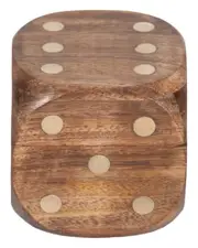 Sagebrook Home 4in Dice Box with Dice