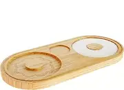 Vibhgtf Salt Trimmer, Steel Bamboo Rimmer, Cocktail Salt Rimmer with Stainless Steel Bowl, Cocktail Rimmer Bartender Tool for Margarita Cocktails Drink Parties Accessories Accessories