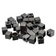 30pcs Bell Metal Cord Rope Locks Fastener Cord Ends Rope Locks, Black