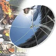 Concentrating Solar Cooker, Portable Solar Oven Cooker with Higher Efficiency 800~1000°C, Camping Outdoor Sun Oven Cooking Steaming Cookware