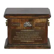 Irish Wolfhound large urn with a dog's likeness Art-Dog