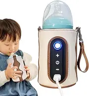 Baby Milk Warmer, Portable USB Bottle Warmer Sleeve, Temperature Adjustable Bag, Secure Insulation Cover, Ideal for Travel, Keeps Baby Bottles Warm, Home Décor