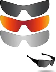[Fiskr] Anti-Saltwater Polarized Replacement Lenses for Oakley Offshoot Sunglasses 3 Pair Pack
