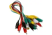 Raspberry Pi Alligator Clip Test Lead Cables (Multi Colours) 40cm Long (Set of