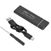 6Gb/S NGFF SSD USB3.1 Type-C M.2 Hard Disk Case Adapter External Enclosure Box
