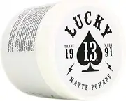 Lucky 13 Barber Supplies Matte Hair Pomade | Water-Based | High Hold | Matte Finish | Tobacco Vanilla Scent, 4oz