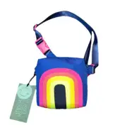State Bags Lorimer Kids Polycanvas Fanny Pack Blue Rainbow NWT
