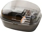 Jaula Para Hamster - Clear Pet Cages, Small Animal House | Gerbil Case with Racing Wheels, Acrylic Gnome, Ventilated House for Mice, Ham