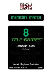 Atari 2600/Sears Tele-Games Replacement Label - Memory Match