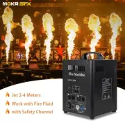 MOKA DMX Flame Machine Jet 2-4M Dual Head Fire Machine Flame Thrower for Stage