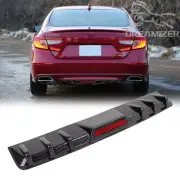 Carbon Fiber Look Rear Bumper Diffuser w/LED Tail Brake Light For Honda Accord (for: Honda Civic)