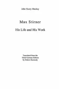 在飛比找博客來優惠-Max Stirner: His Life and His 